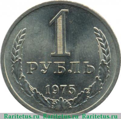Реверс монеты 1 рубль 1975 года  