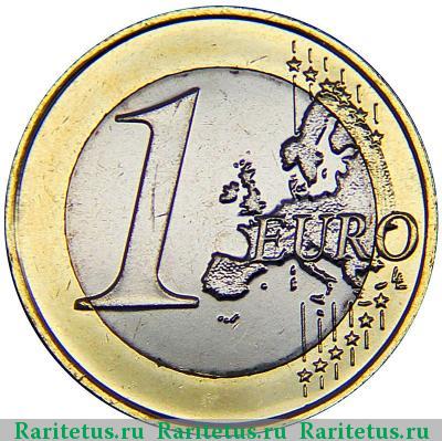 Реверс монеты 1 евро (euro) 2015 года  Литва