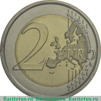 Реверс монеты 2 евро (euro) 2014 года  Браманте Сан-Марино