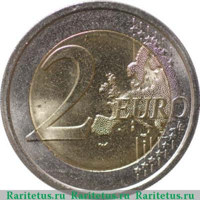 Реверс монеты 2 евро (euro) 2010 года  Камилло Кавур Италия