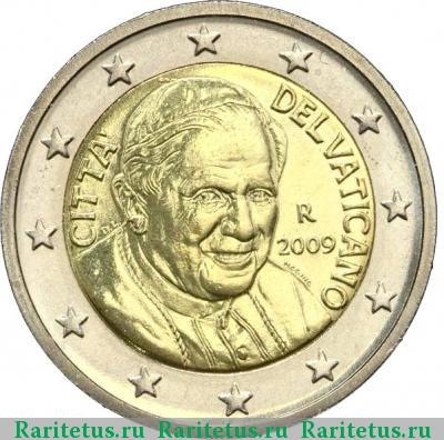 2 евро (euro) 2009 года  Ватикан