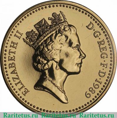 1 фунт (pound) 1989 года   Великобритания