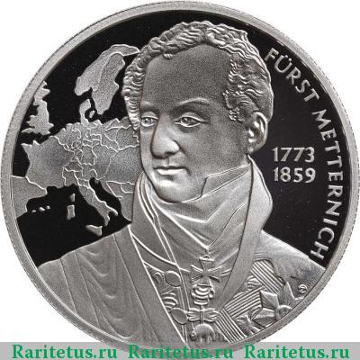 Реверс монеты 20 евро (euro) 2003 года  бидермейер Австрия proof