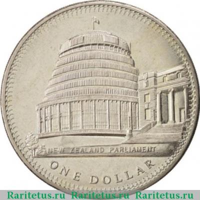 Реверс монеты 1 доллар (dollar) 1978 года   Новая Зеландия