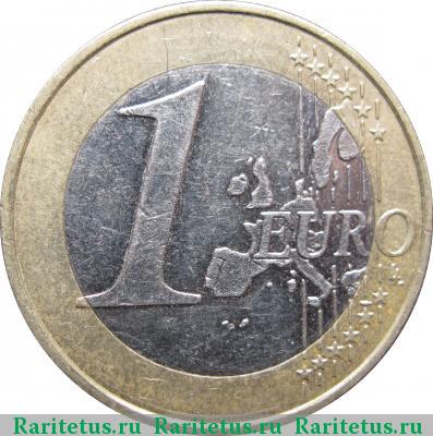 Реверс монеты 1 евро (euro) 2003 года A Германия