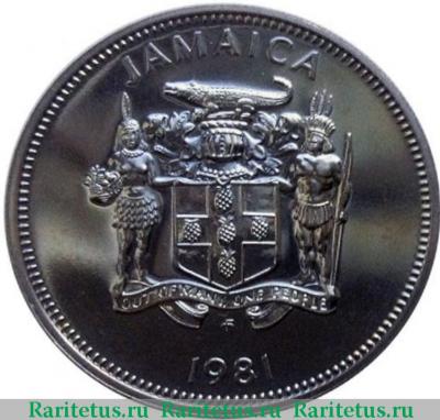 20 центов (cents) 1981 года FM  Ямайка