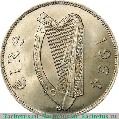 1/2 кроны (crown) 1964 года   Ирландия