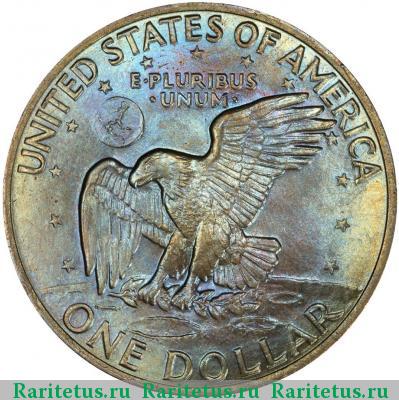Реверс монеты 1 доллар (dollar) 1972 года  США