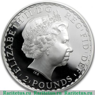 2 фунта (pounds) 2012 года  Британия Великобритания