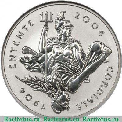 Реверс монеты 5 фунтов (pounds) 2004 года  Великобритания proof