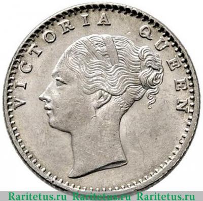 1/4 рупии (rupee) 1840 года   Индия (Британская)