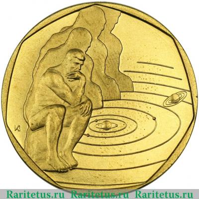 Реверс монеты 200 форинтов (forint, ketszaz) 2000 года   Венгрия