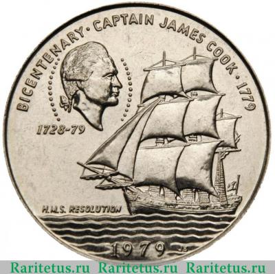 Реверс монеты 1 тала (tala) 1979 года   Самоа