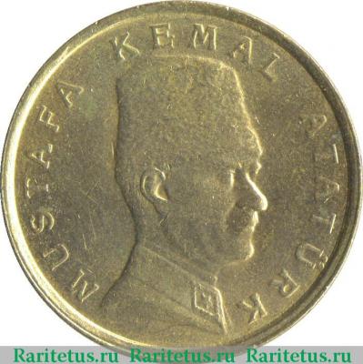 Реверс монеты 100000 лир (lira) 2000 года   Турция