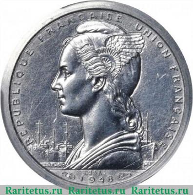 1 франк (franc) 1948 года   Того