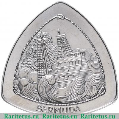 Реверс монеты 1 доллар (dollar) 1997 года   Бермуды