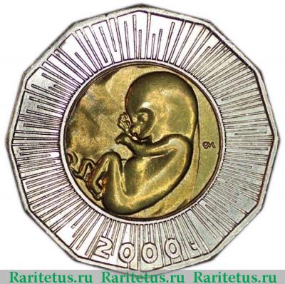 25 кун (kuna) 2000 года   Хорватия