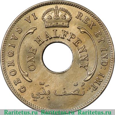 1/2 пенни (penny) 1946 года   Британская Западная Африка