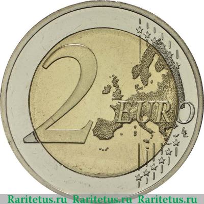 Реверс монеты 2 евро (euro) 2018 года F Берлин Германия