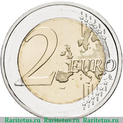 Реверс монеты 2 евро (euro) 2017 года   Испания