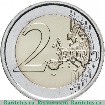 Реверс монеты 2 евро (euro) 2018 года  конституция Италия