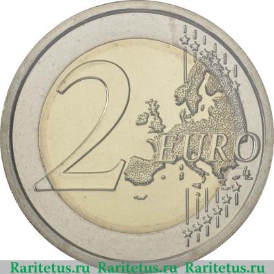 Реверс монеты 2 евро (euro) 2018 года  Тинторетто Сан-Марино