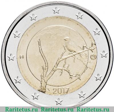 2 евро (euro) 2017 года  природа Финляндия