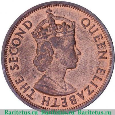 1 цент (cent) 1965 года   Восточные Карибы