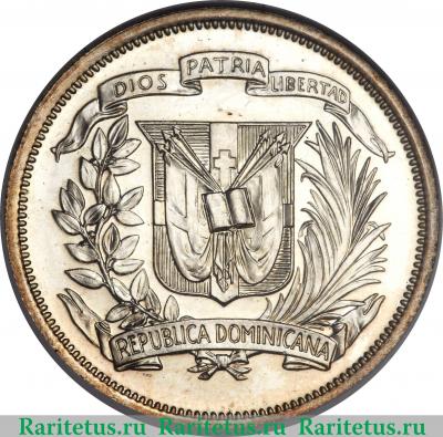 ½ песо 1937-1961 годов   Доминикана