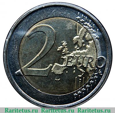 Реверс монеты 2 евро 2011 года   Бельгия