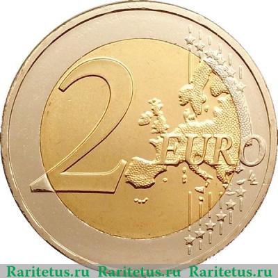 Реверс монеты 2 евро 2010 года   Греция