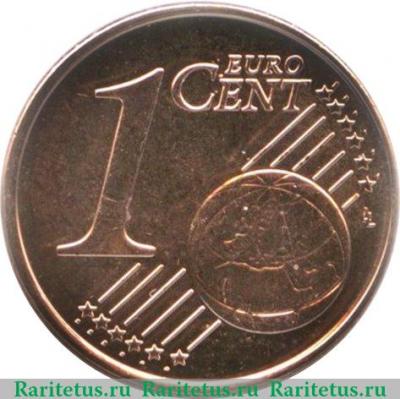 Реверс монеты 1 евроцент 2002-2019 годов   Греция