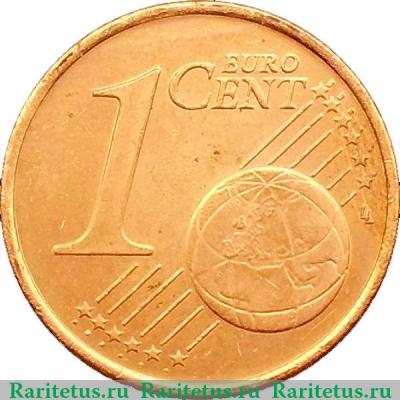Реверс монеты 1 евроцент 2002-2019 годов   Ирландия