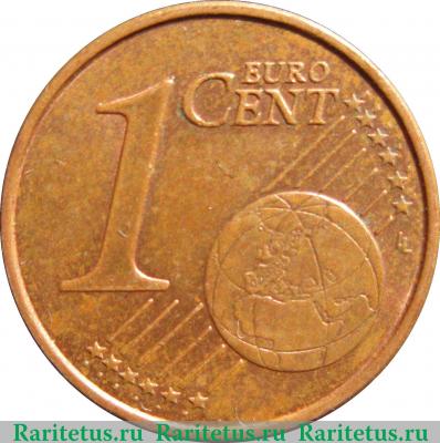 Реверс монеты 1 евроцент 2008-2019 годов   Мальта