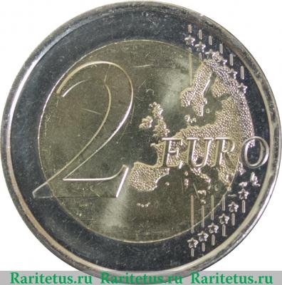 Реверс монеты 2 евро 2008 года   Словения