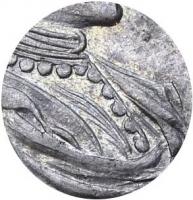 Деталь монеты полтина 1721 года  точка
