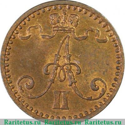 1 пенни (penni) 1865 года  
