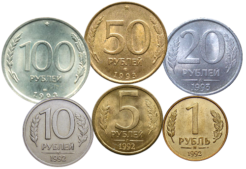 Смотреть каталог монет современной России регулярного чекана до деноминации