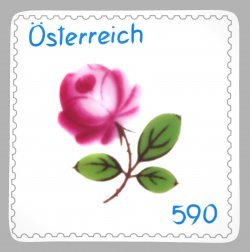Фарфоровая марка с изображением “Венской розы”