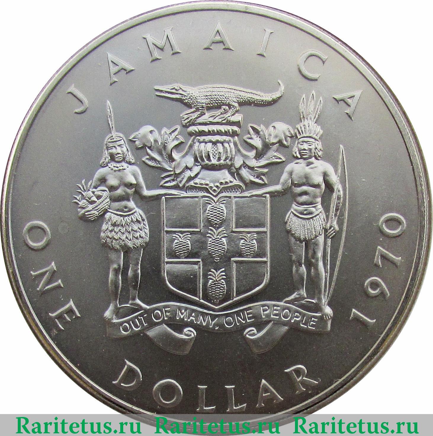 Ямайский доллар. Аверс