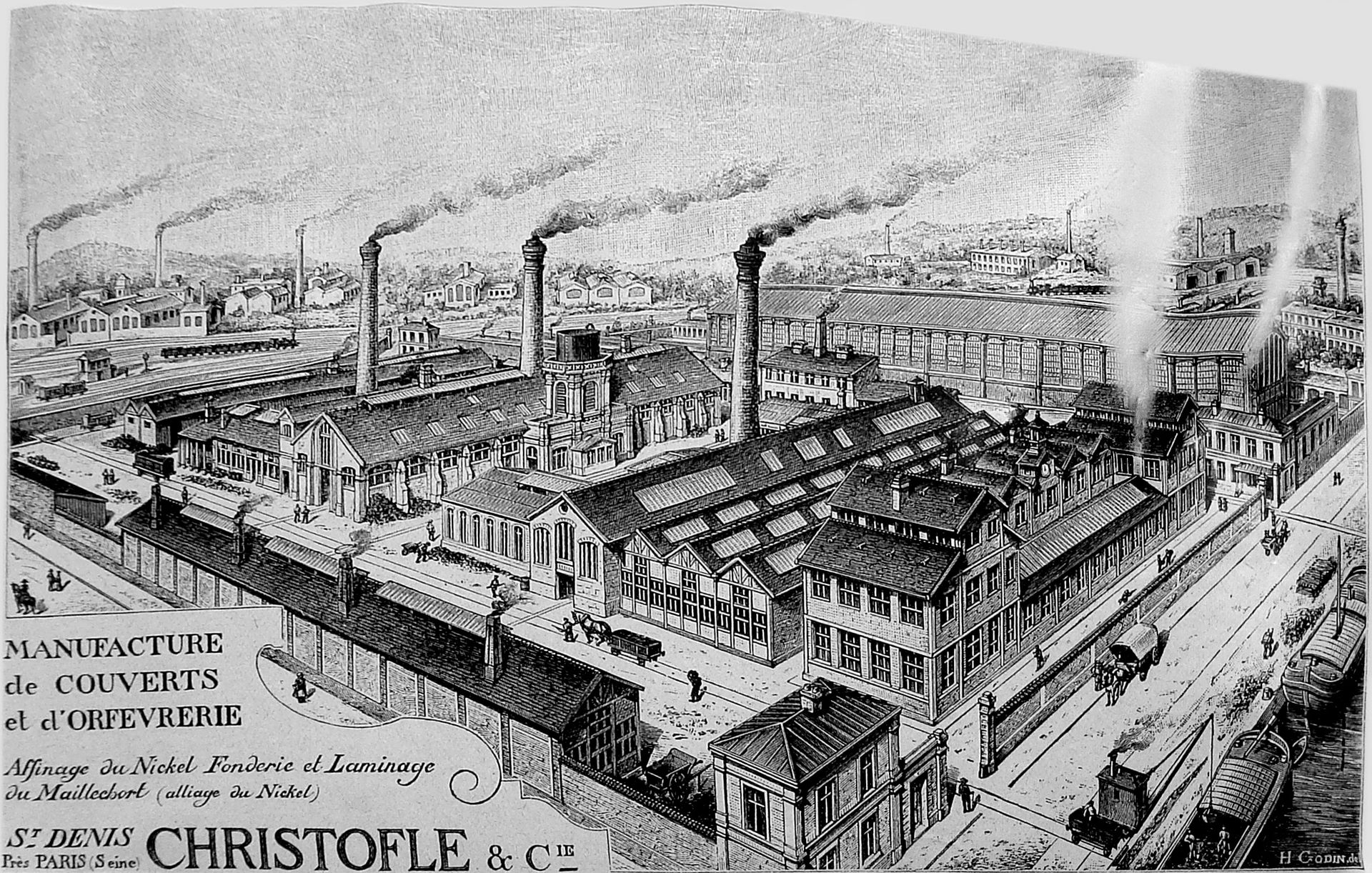 Фабрики Christofle Сен-Дени около 1900 года