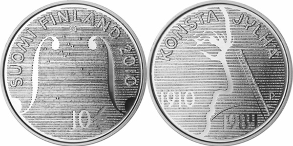10 евро Финляндии «Конста Ялхе и фольклорная музыка»