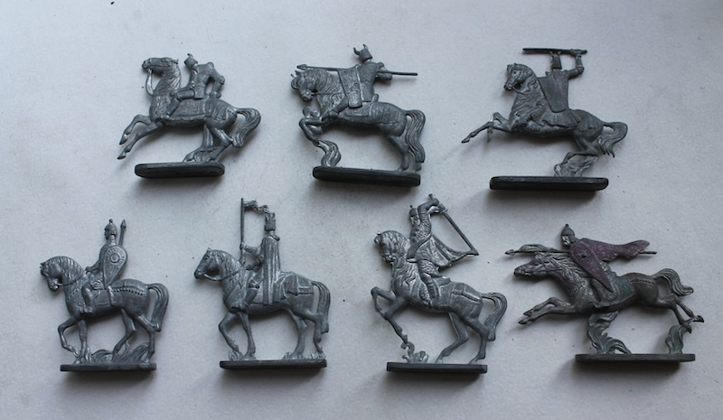 Фигурки из набора «Воины средневековья», АФМИ, начало 1980-х г.