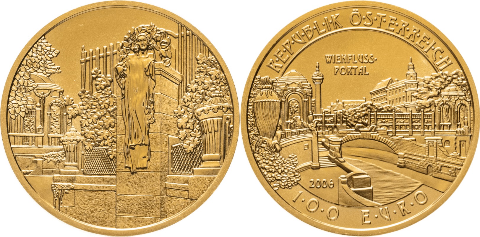 Австрия 100 евро (euro) 2006 UNC "Венский модерн - Венский речной порт"