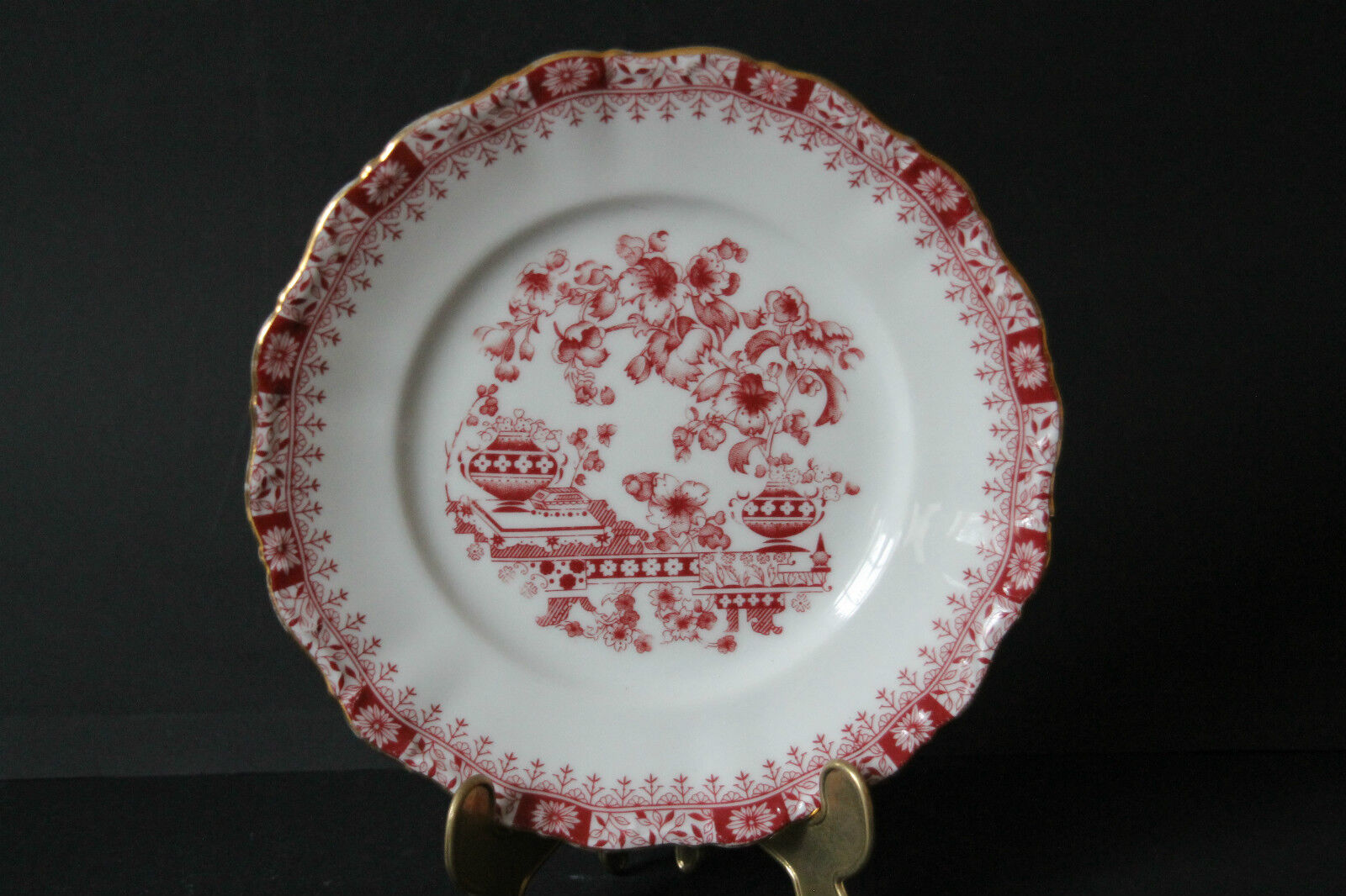 Seltmann Weiden Theresia China Rot Kuchenteller Teller 19 cm