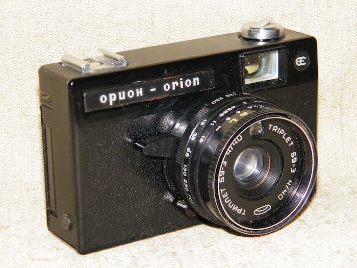 Фотоаппарат "Орион-ЕЕ", Белорусское оптико-механическое объединение, СССР, 1978—1983 гг. 