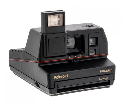 Фотоаппарат "Polaroid Impulse" в оригинальной коробке с инструкцией и документами , пластмасса, США, 1980-1995 гг. 
