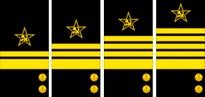 Нарукавные знаки различия высшего командного состава корабельной службы ВМФ