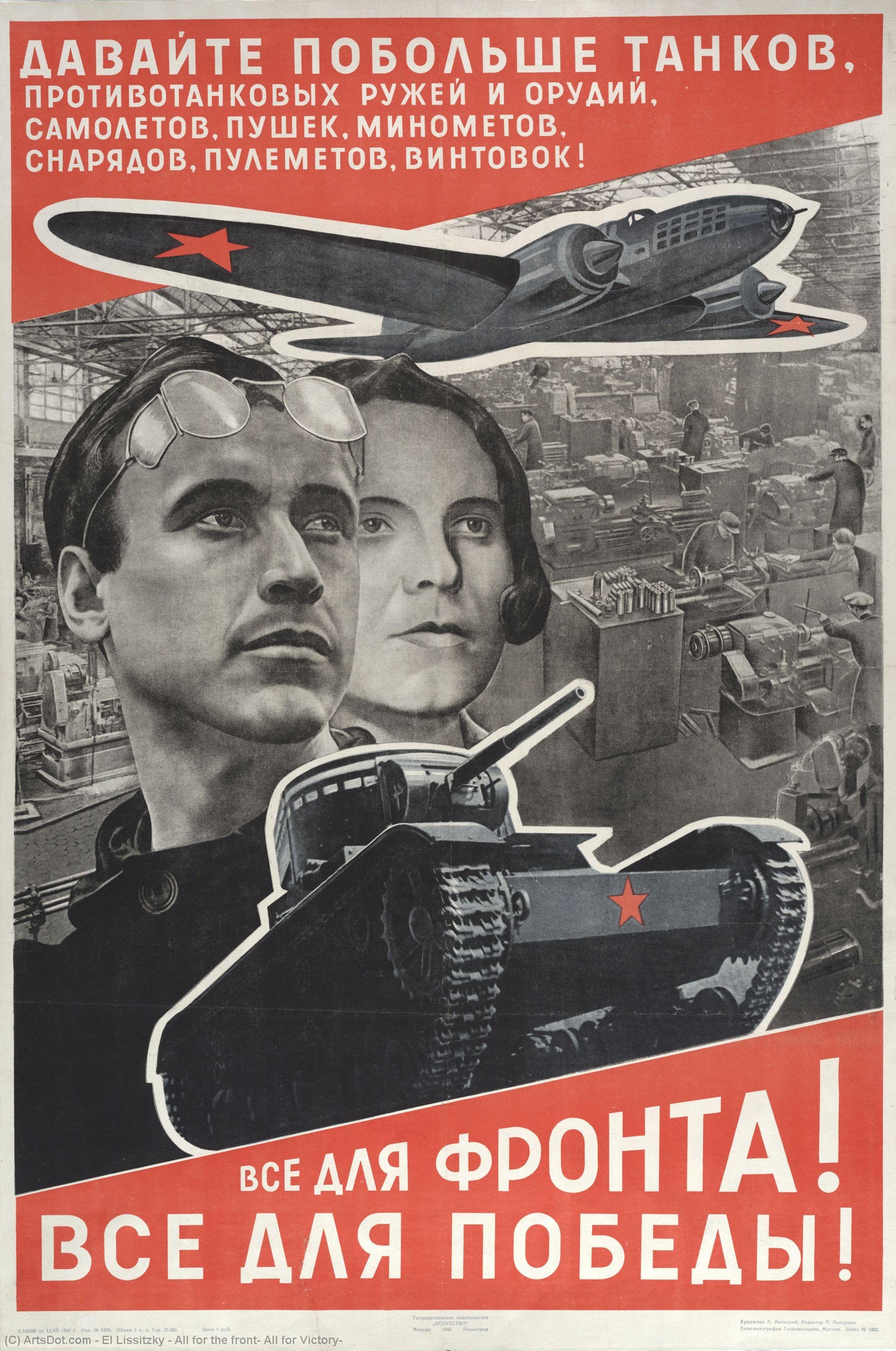 Плакат “Всё для фронта! Всё для победы!”, 1941 г.