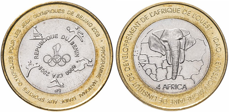 Монета Бенина